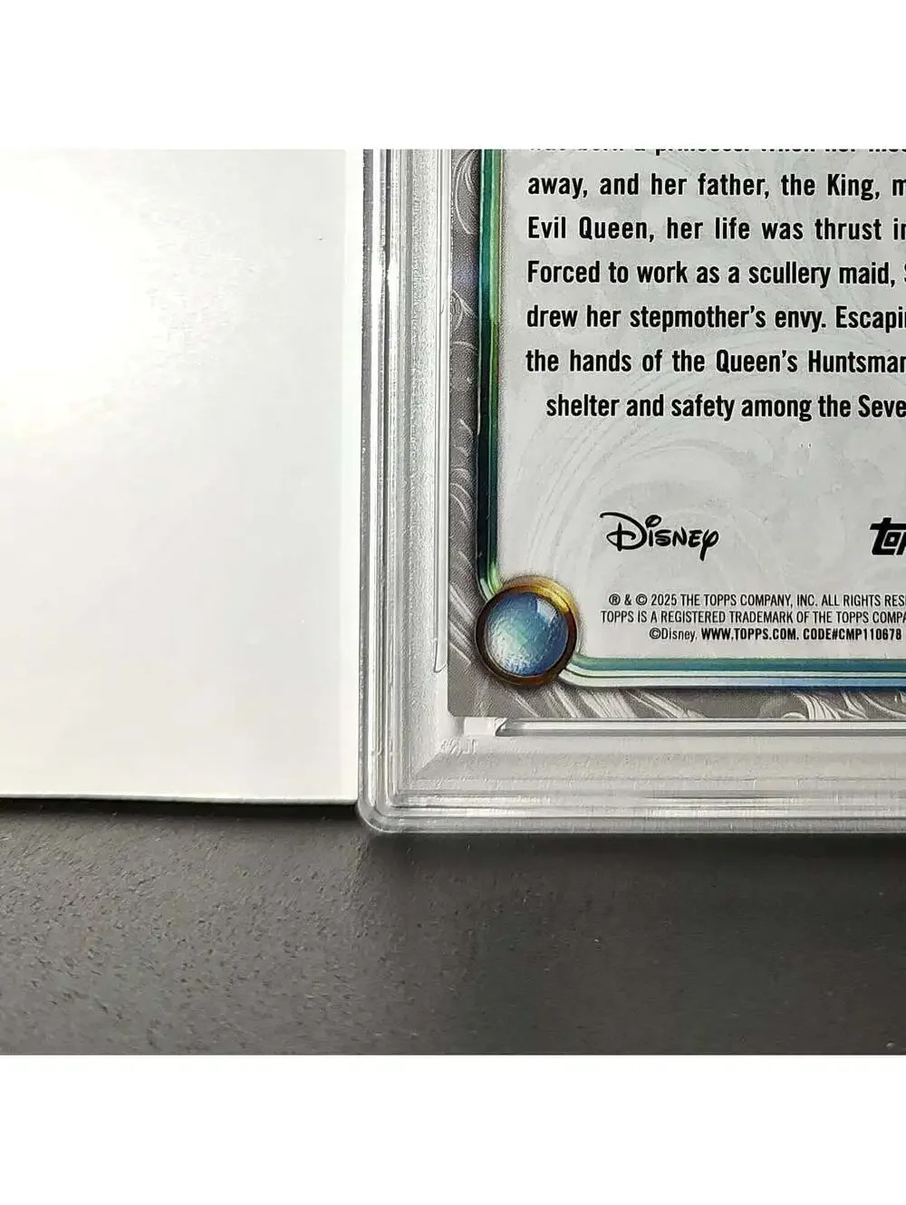 Snow White 2025 Topps Disney #1 Winter Snow White and the Seven Dwarfs PSA 9